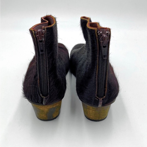 Walk London | Brown mohair booties - Picture 3 of 5